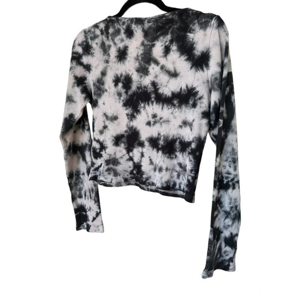 PINK Victoria Secret Women's Tie Dye Waffle Weave LS Top Size XL - Picture 7 of 7